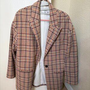 Mango checkered blazer